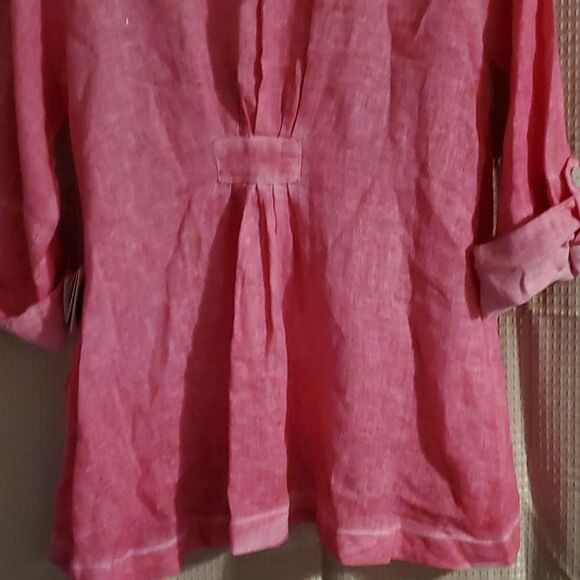 Luii pink button front blouse L New - Picture 8 of 9